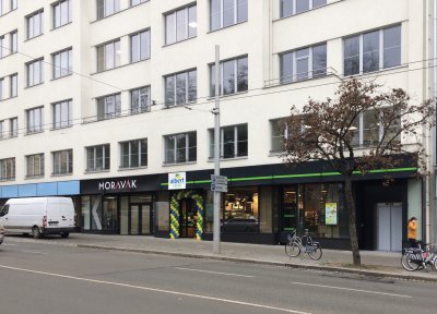 The first Albert Fresh supermarket is in Brno on MORAVÁK